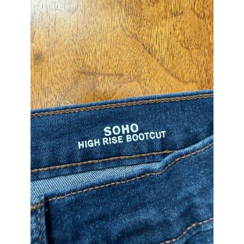 Nicole Miller New York Womens 12 Soho High Rise Bootcut Jeans Dark Wash Blue - Picture 6 of 10